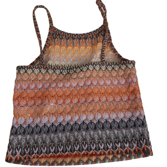 Set Of 3 Womens Crop Tops: L.A. Hearts Striped Emma/Sam Sheer Purple Multicolor - Picture 7 of 14